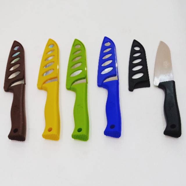 

Colour Handle Knife With Cover 5" JM255
