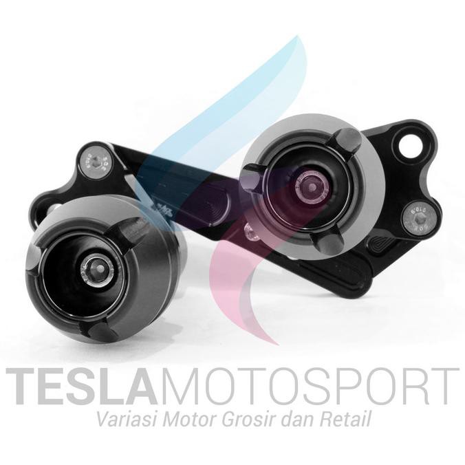 Promo Frame Slider Jalu Pelindung Bawah Knalpot Pcx 150 Lokal Black Diamond Diskon