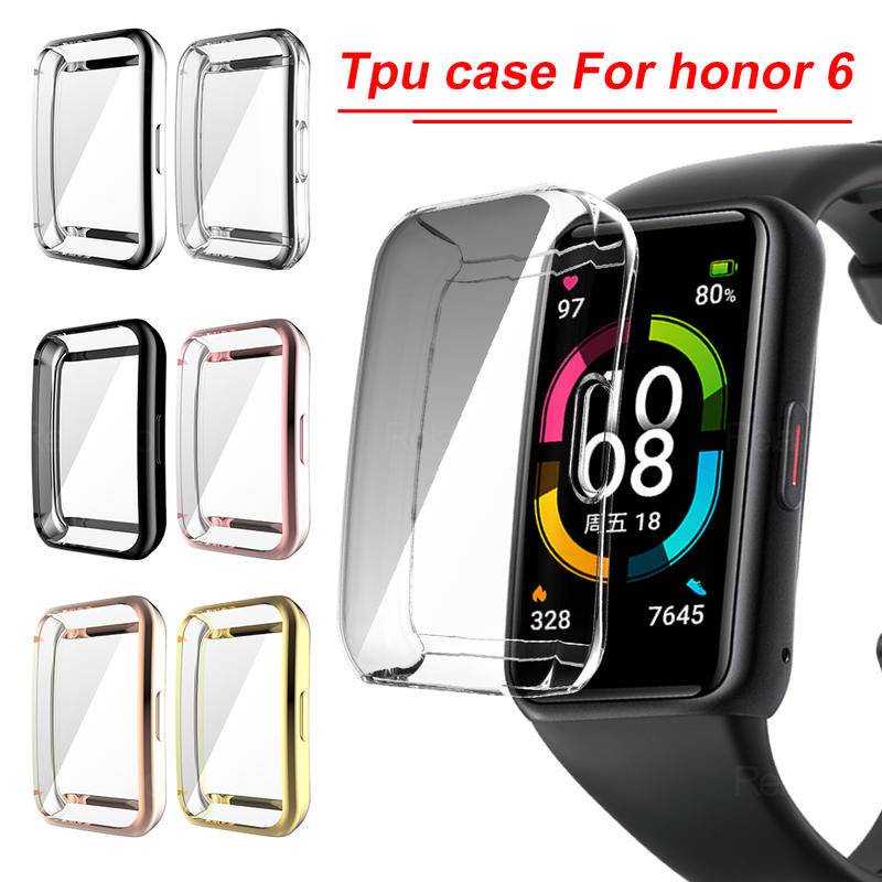 Case Pelindung Layar Smartwatch Huawei Honor Band 6 Pro Bahan Silikon Tpu