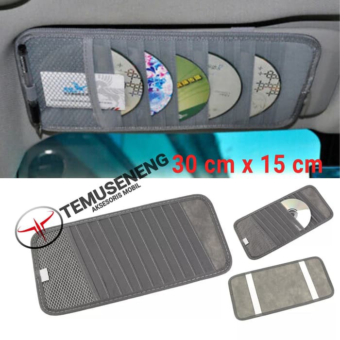 Tempat Cd Vcd Dvd Disc Kartu Di Mobil Sun Visor Organizer Holder Murah