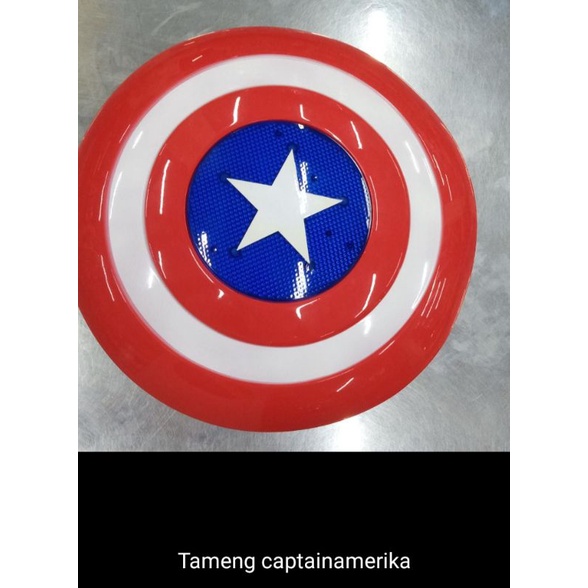 Mainan Tameng Captein Amerika Bunyi Suara Nyala Lampu BP9878