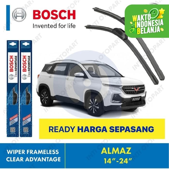 Wiper Blade Wuling Almaz BOSCH frameless ADVANTAGE 14-24&quot; ORIGINAL