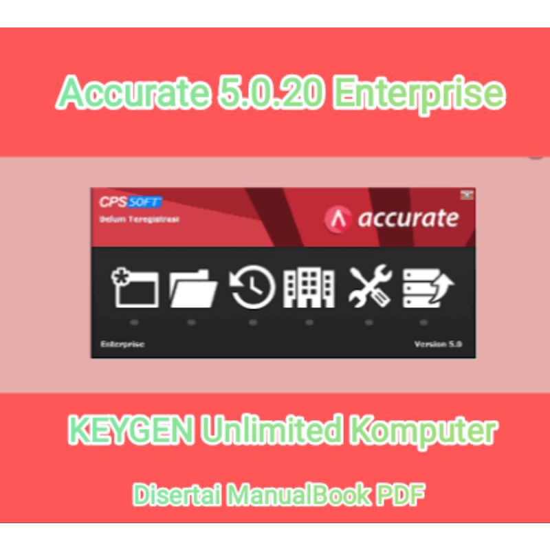 Accurate 5 Enterprise 5.0.20 build 1868 v5020 5020 software akuntansi keygen