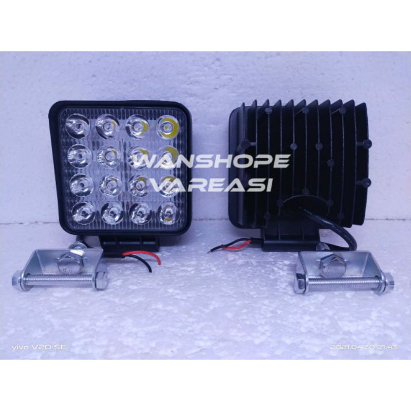 4 inch 48 W led lampu mobil 4x4LED lampu kerja truk 12 V kabut Lampu Sorot mobil offroad