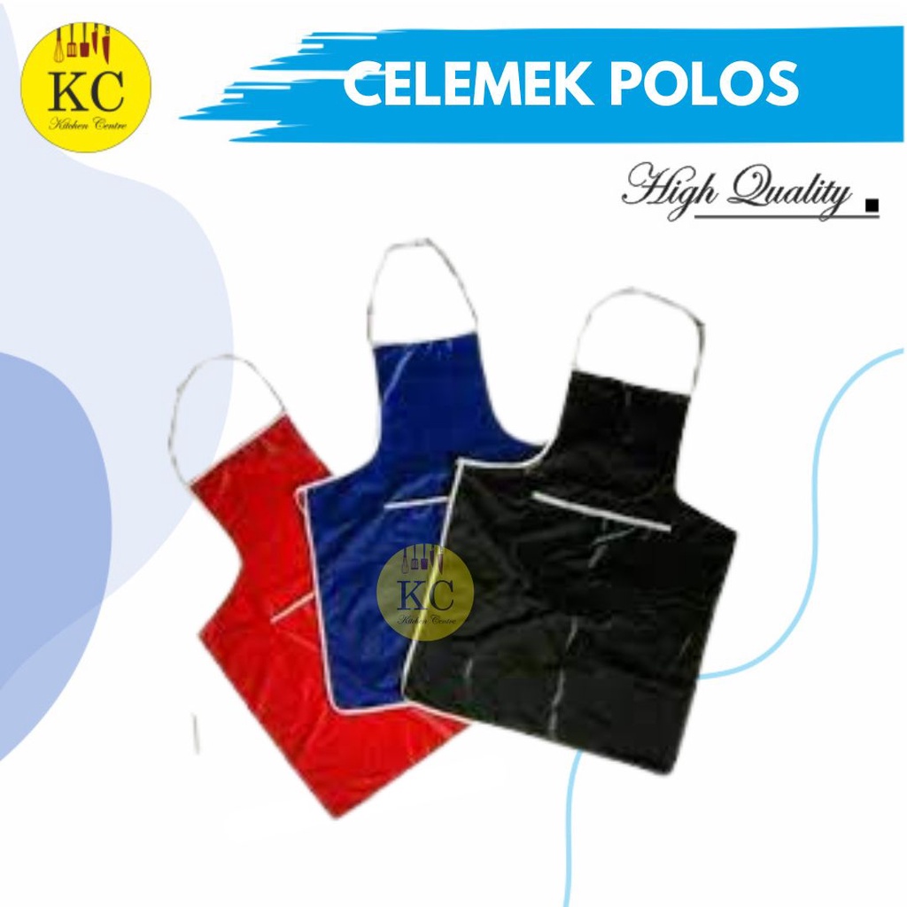 Celemek Dapur Apron  Plastik Parasut Waterproof Celemek Plastik Polos Celemek POlos Anti Air