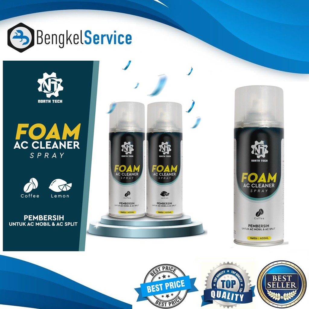 PREMIUM PEMBERSIH 400 ML AC SPLIT AC MOBIL FOAM AC CLEANER SPRAY FOAM