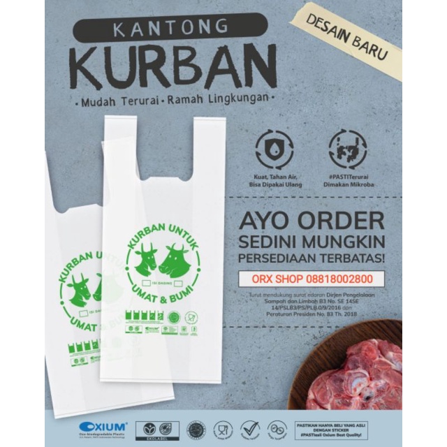 KANTONG KRESEK WADAH QURBAN RAMAH LINGKUNGAN