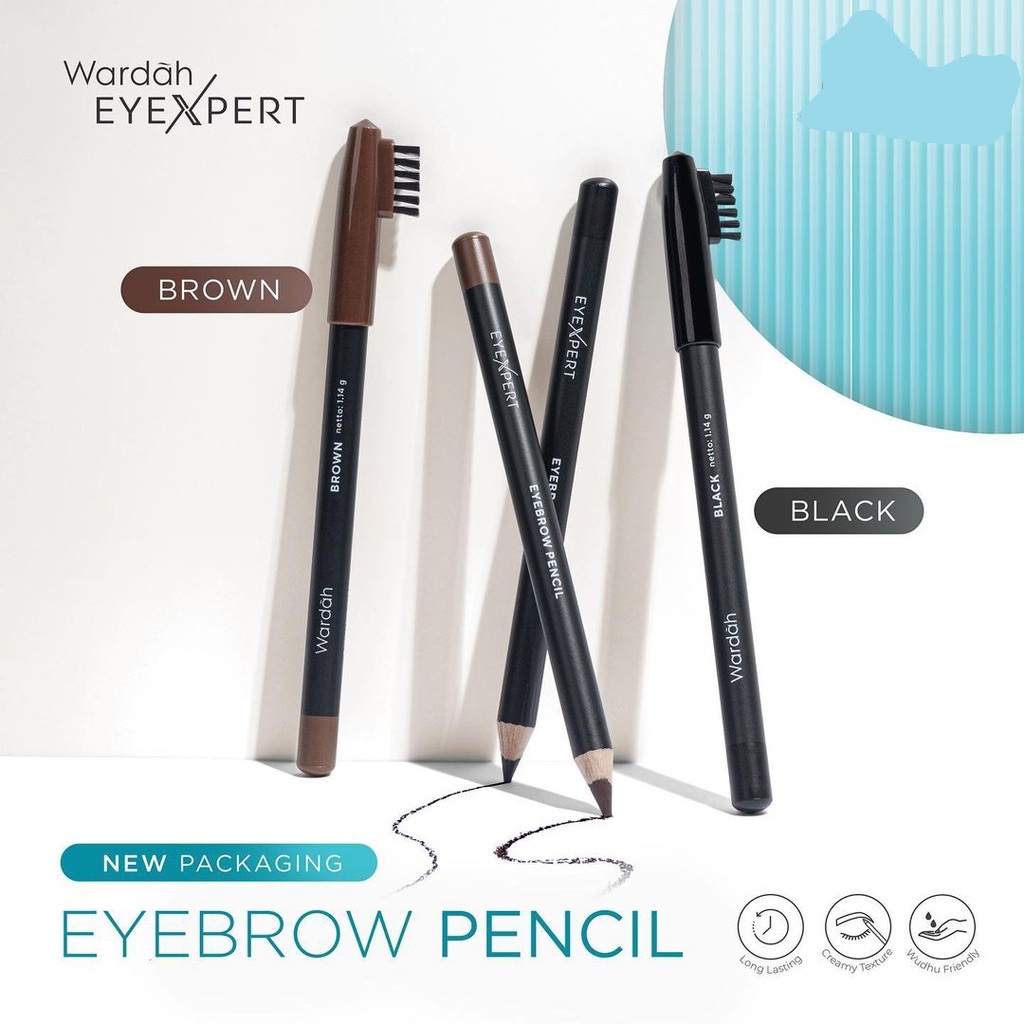 Wardah EyeXpert Matic Brow Definer Eye Brow Eyebrow pencil (pensil alis) Anti Air dan Tahan Lama (VC)