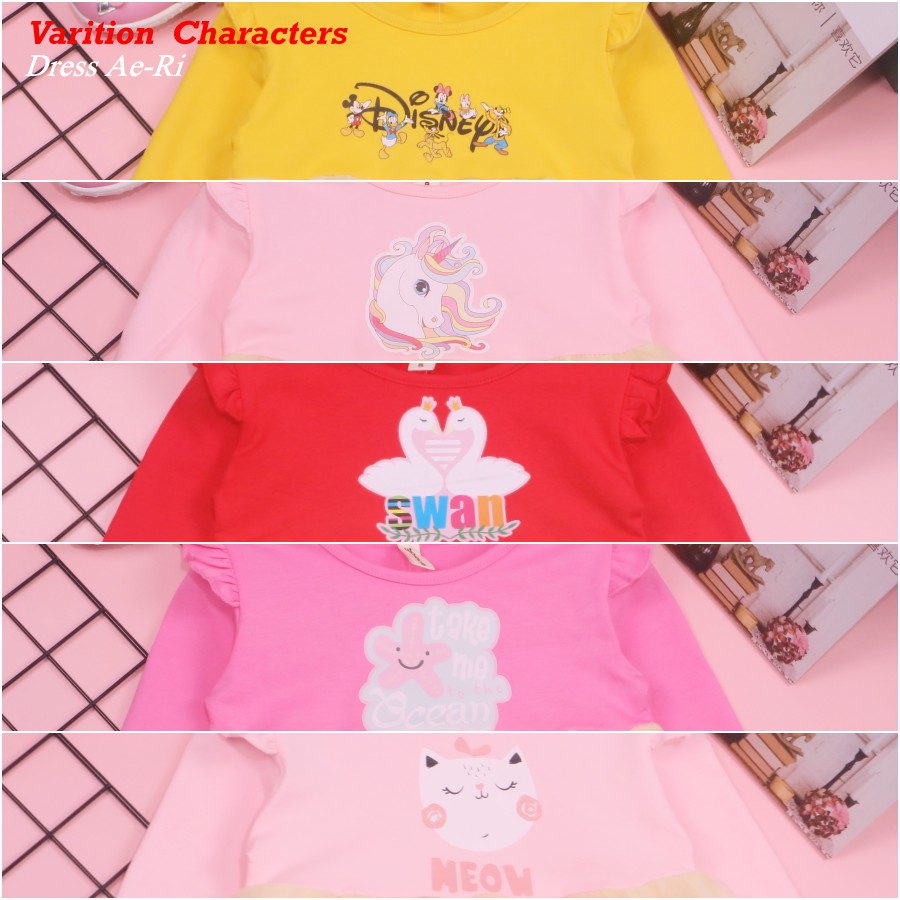 Bayi - 2 TAHUN | Dress Ae Ri - Korean Style Dress Tutu Baby Overal AnakKualitas Import Gaun Princess ZR Vedia