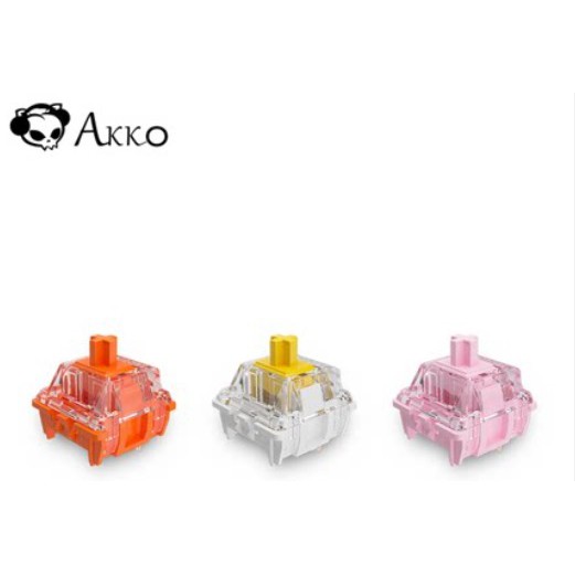 AKKO X GATERON FACTORY LUBED MECHANICAL SWITCH - YELLOW, ORANGE &amp; PINK