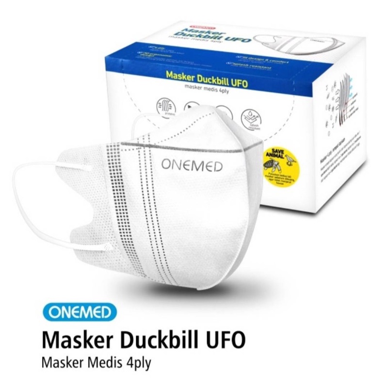 Masker Medis Duckbill UFO Onemed Box isi 30pcs / Masker Duckbill Onemed / Masker Onemed Duckbill