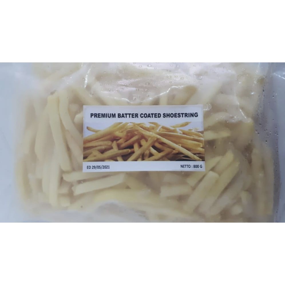 

Kentang Premium Butter Coated Shoestring 800gr