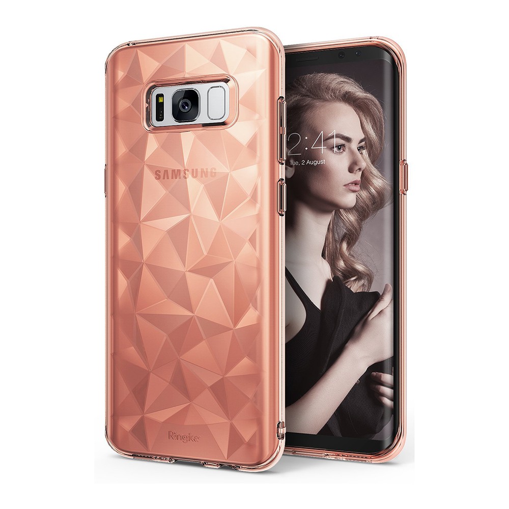 Ringke Samsung Galaxy S8  Plus Air Prism Soft Case - Rose Gold Pink