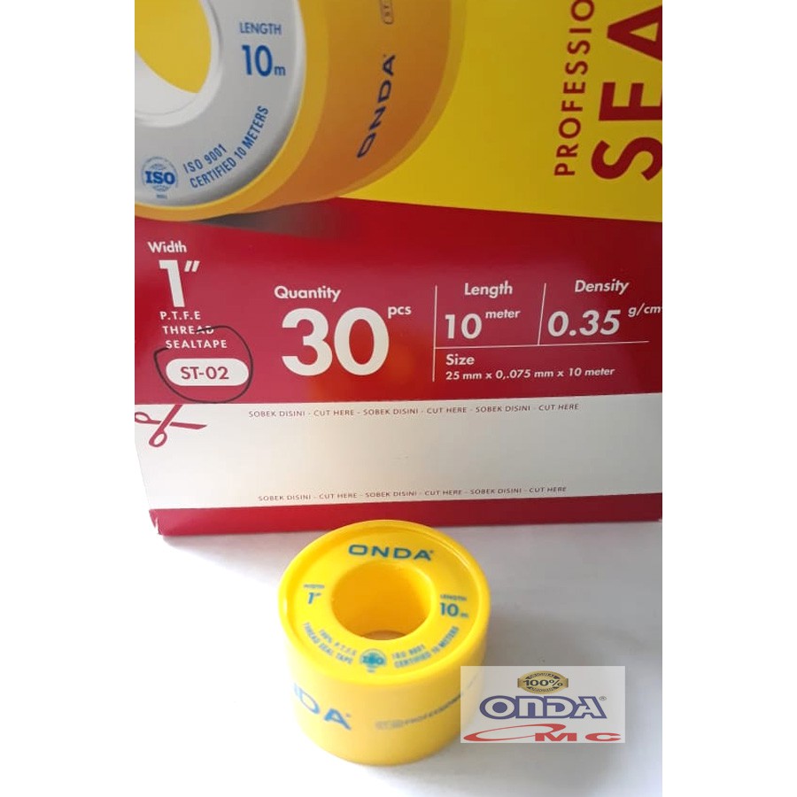 Sale Sola Sil Seal Tape Isolasi Isolatip 1 Inch 10 Meter ONDA ST 02