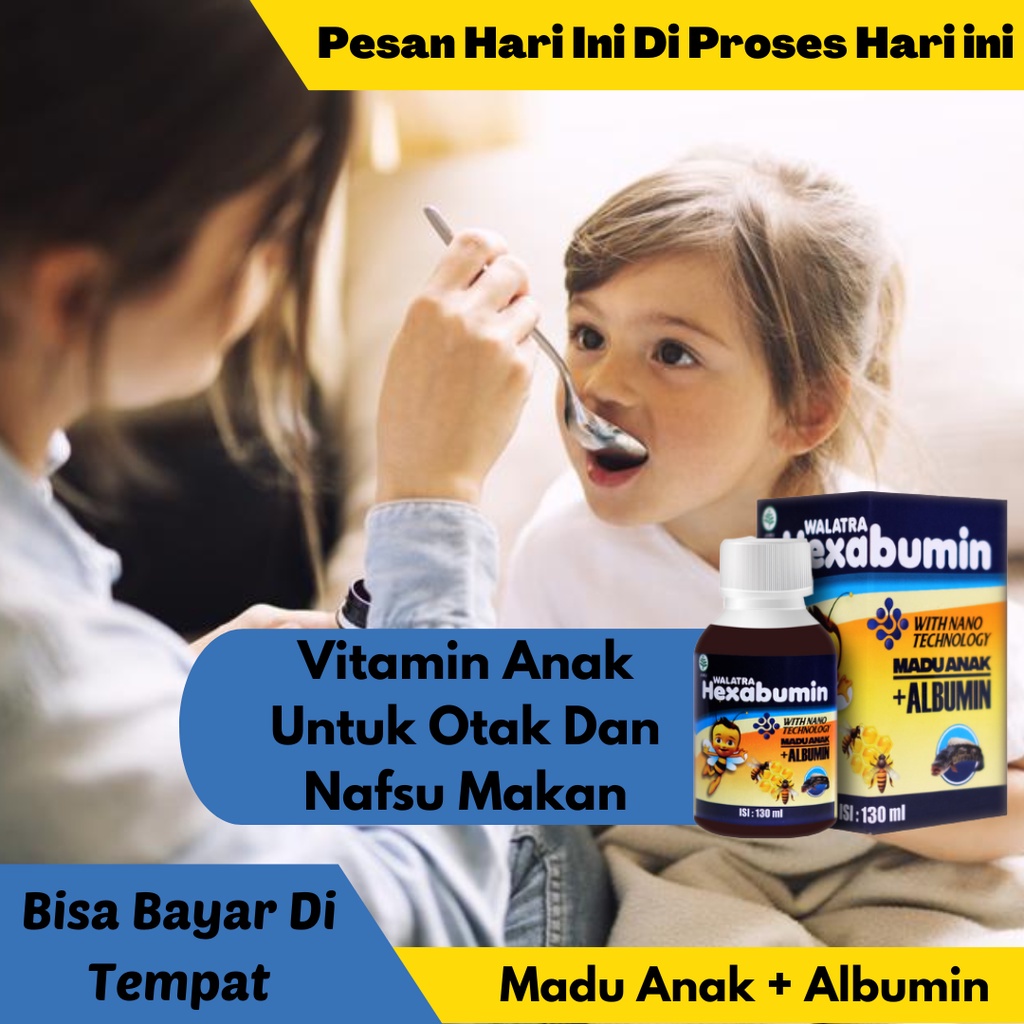 Vitamin Anak Untuk Otak Dan Nafsu Makan , Vitamin Nafsu Makan Anak ,Lahap Makan Anak | HEXABUMIN