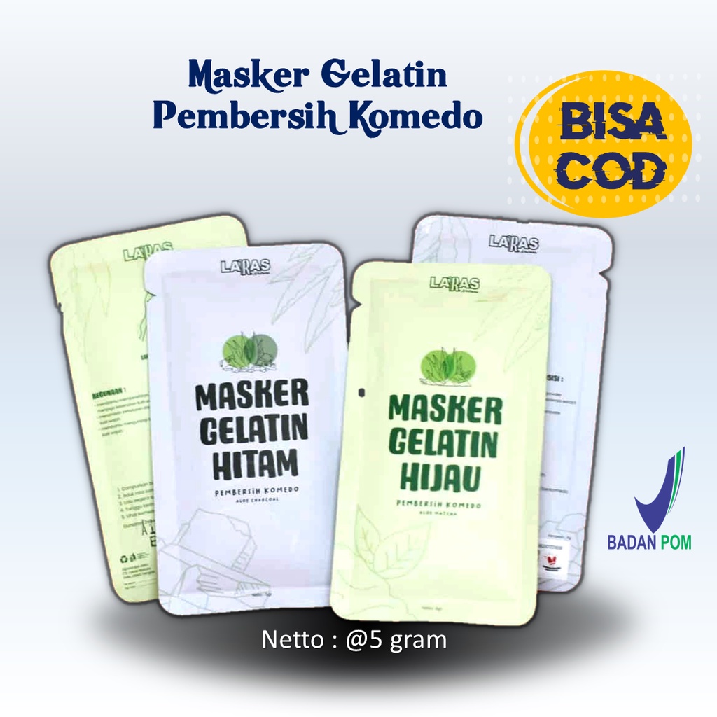 Masker Gelatin Masker dan Pembersih Komedo