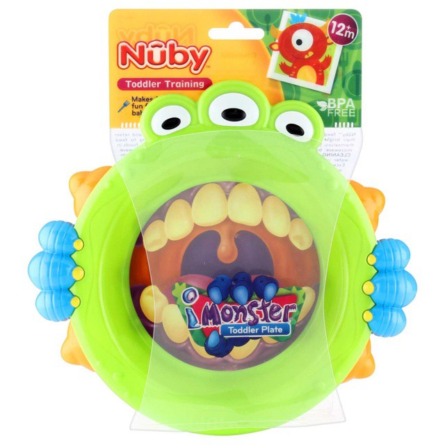 NUBY Monster Plate - Piring Makan Anak