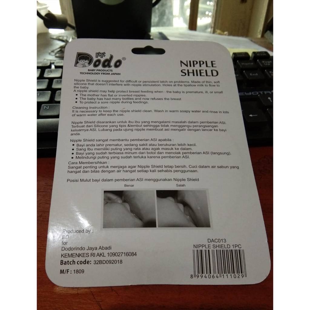 Nipple Shield Dodo |  Pengaman Puting Ibu Single and Double | Silikon Penyambung Asi Dodo ORI