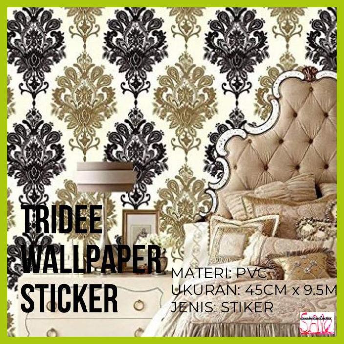 STICKERWALL- WALLPAPER STIKER MARMER | PUTIH | TRIDEE WALLPAPER STICKER - MARMER SUMMER -ASLIIII.