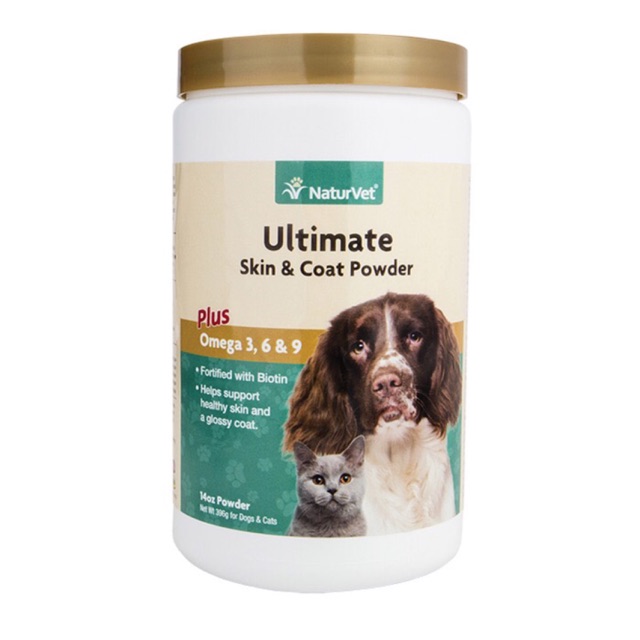 NaturVet ultimate skin and coat dog powder 396gr