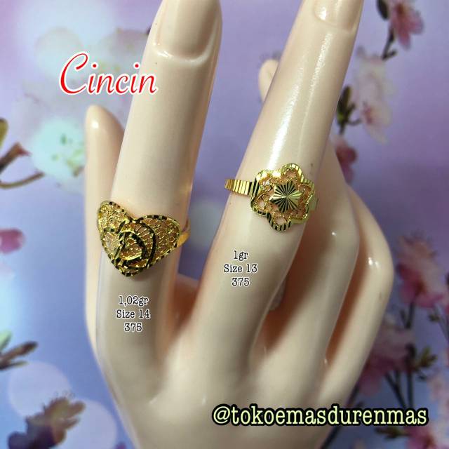 Cincin Emas Asli Kadar 375