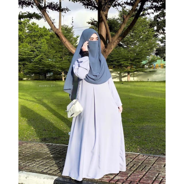 PROMO  Gamis Hitam Polos/Gamis Turki/Gamis Terbaru (BISA COD)