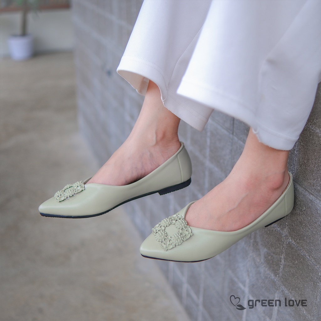 Green Love Sepatu Flat SABRINA