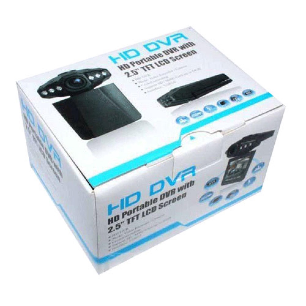 HD Car Portable DVR Camera with TFT Screen 2.5 Inch - PD-198