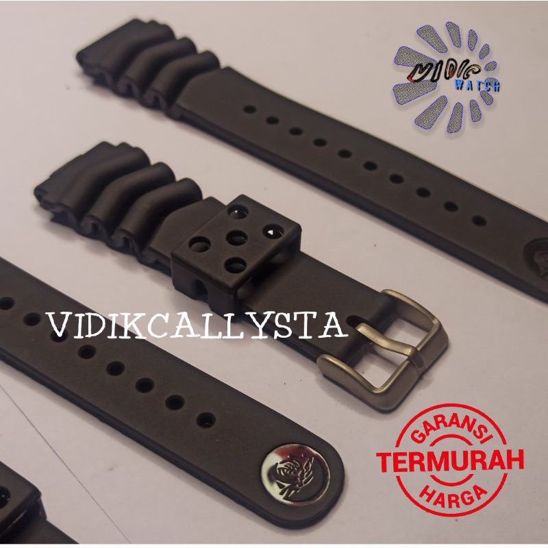 STRAP TALI RUBBER SEIKO DIVER / CITIZEN PROMASTER / CASIO DIVER 20 22 MM LIMITED EDITION 20mm 22mm