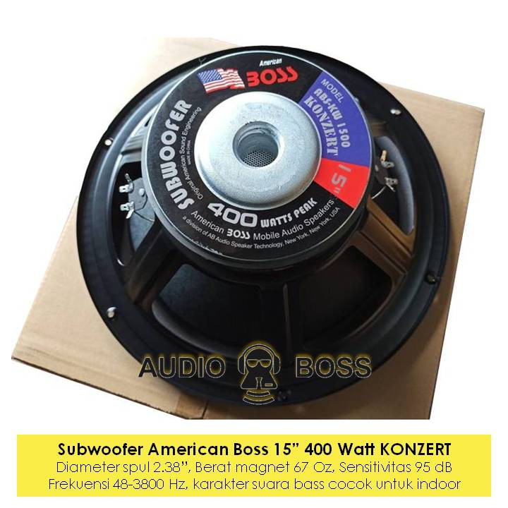 speaker american boss 18 inch