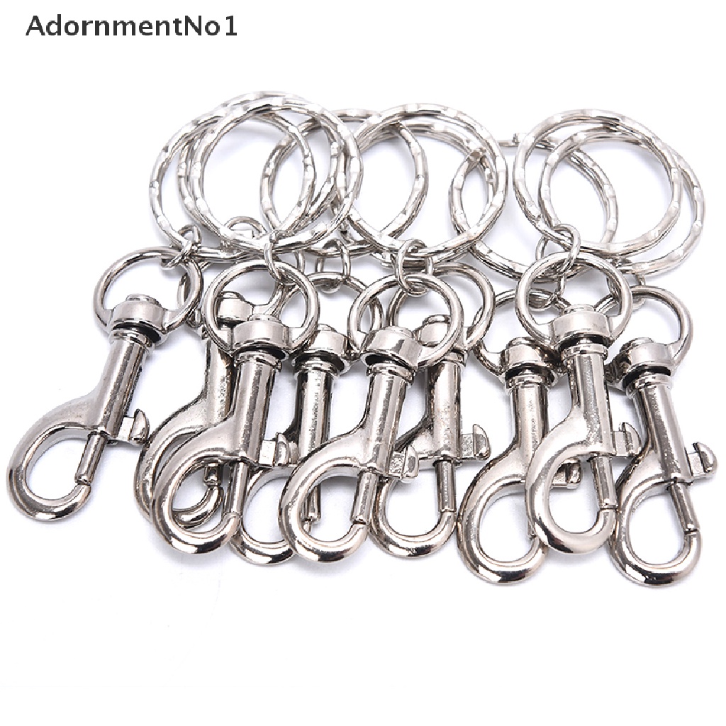 (AdornmentNo1) 10pcs / Set Gantungan Kunci Lobster 25mm Untuk Aksesoris DIY