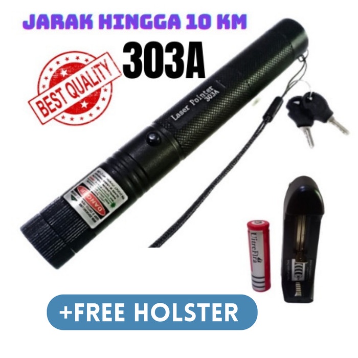 

Premium Green Laser Pointer 303A Jarak Jauh Laser Hijau