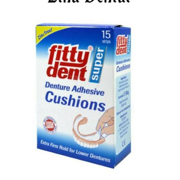 Terbaru.. Fittydent Cushion / Fittydent Plester / Lem Gigi Palsu