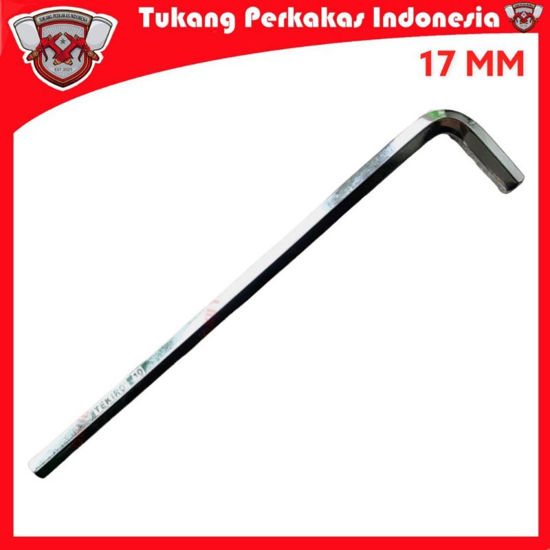 TEKIRO KUNCI L PANJANG 17 MM HEX KEY LONG SET 17 MM TEKIRO