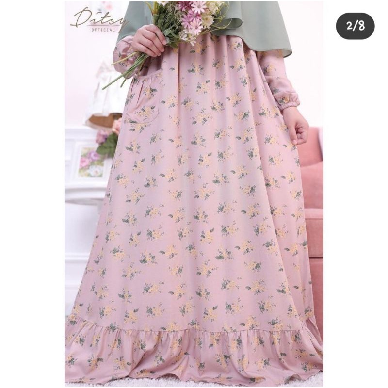 Ditsy Juni Nualla Crepepink