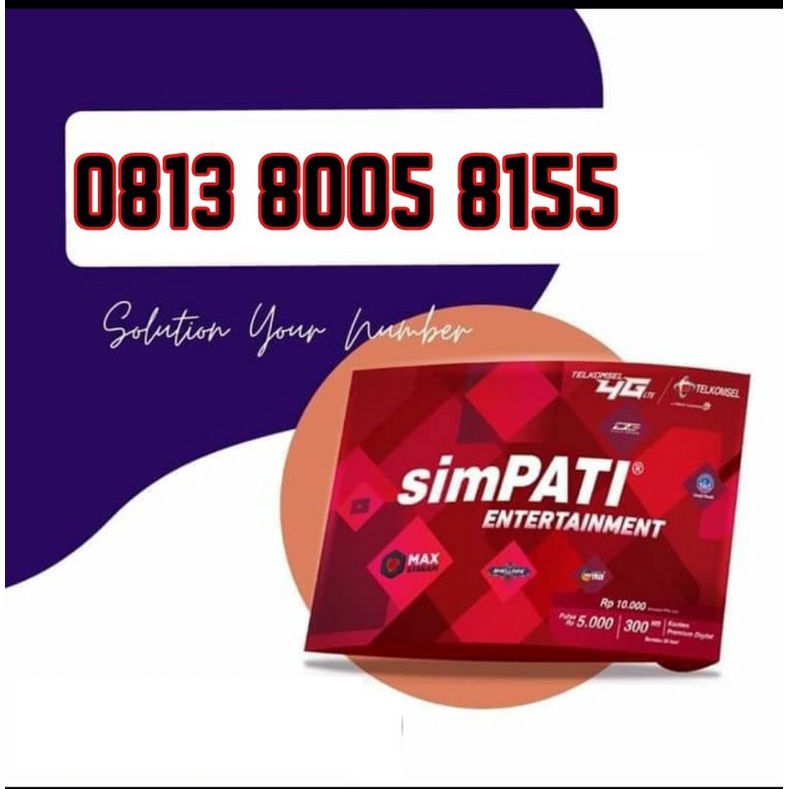 Nomor cantik Simpati perdana 0813.8005.8155