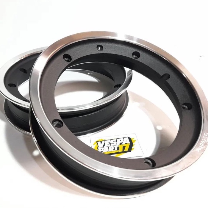 Jual Velg Tubles Vespa Ring Gs Scooter Type Ml Blackpolish Shopee Indonesia