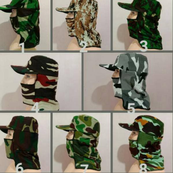 Jual Topi Masker Jepang Loreng Army Kode C Shopee Indonesia