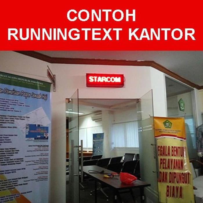 LED RunningText 100X20 / Running Text / MovingSign Red Color TERBARU