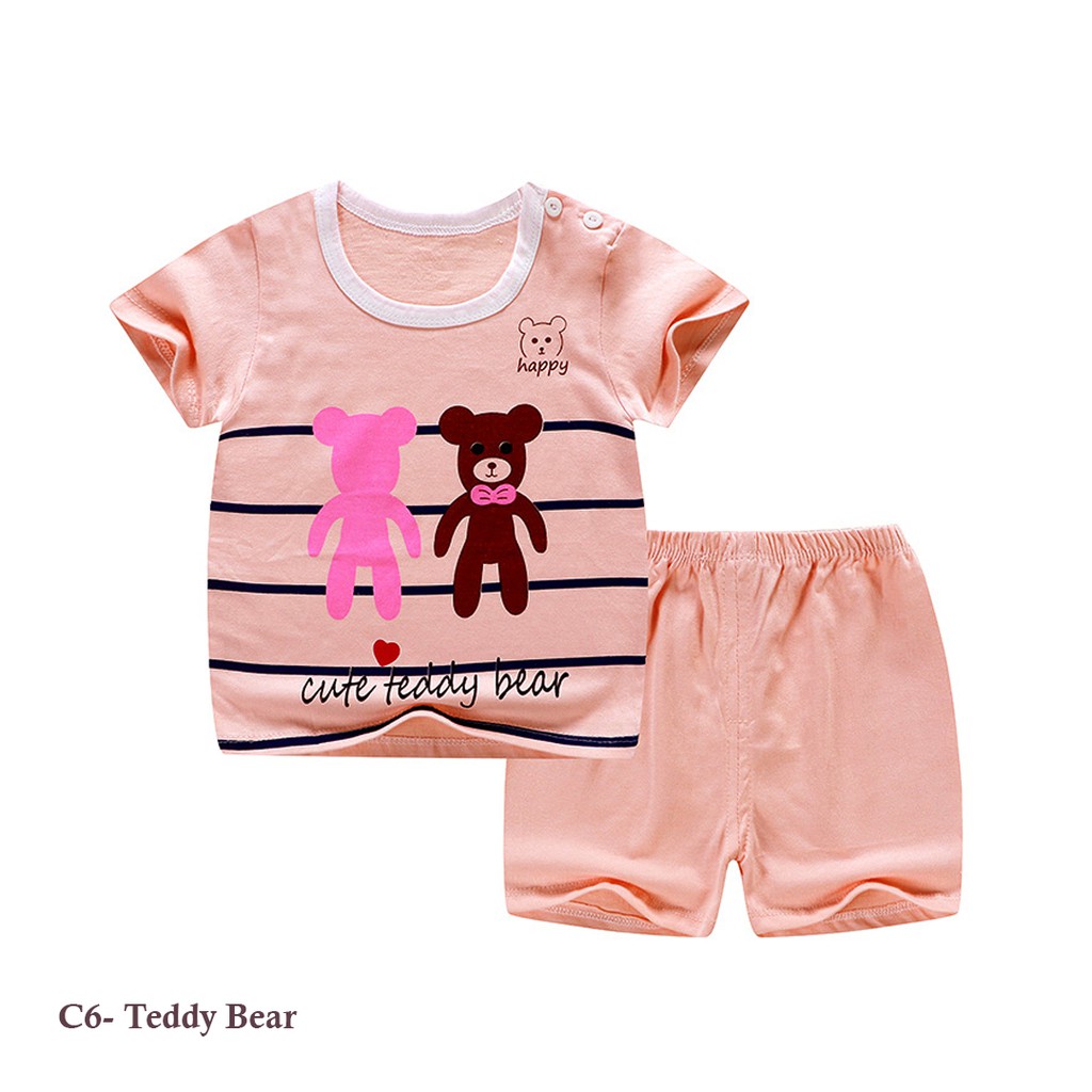 SETELAN ANAK CEWEK KATUN 1-4 THN-C6 Teddy Bear