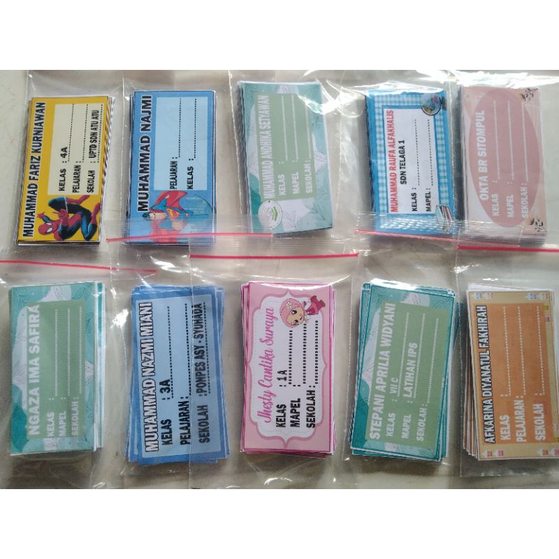

stiker mata pelajaran