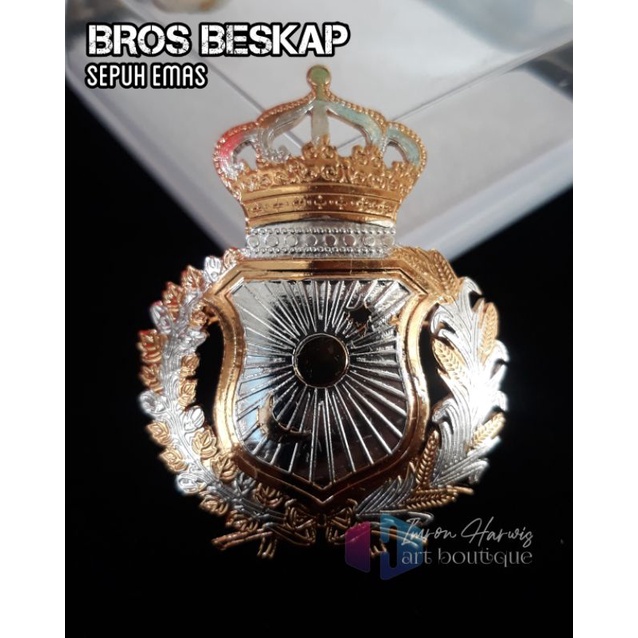 Bros Beskap Sepuh Emas Istana Mataram Kraton Kasunanan Surakarta pria aksesories buana adat jawa sol