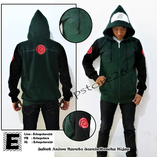 Jaket Anime Naruto Akatsuki Clan Hitam