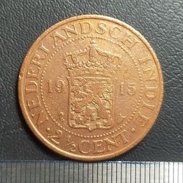 #68-BB. UANG KUNO / KOIN KUNO / BENGGOL 2.5 CENT TAHUN 1915