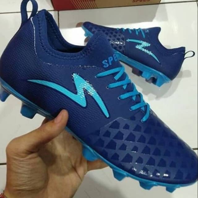 sepatu bola SPECS CYANIDE BOA 19 FG galaxy blue/tulip blue