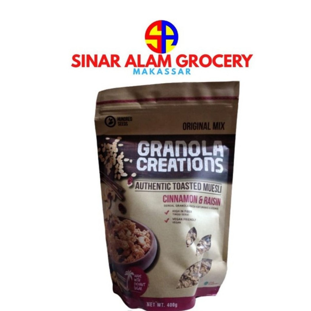 

GRANOLA CREATIONS CINNAMON & RAISIN 400G/SEREAL