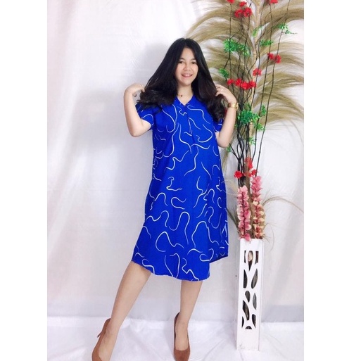 Daster Bali Busui-BSI - AURORA NAVY