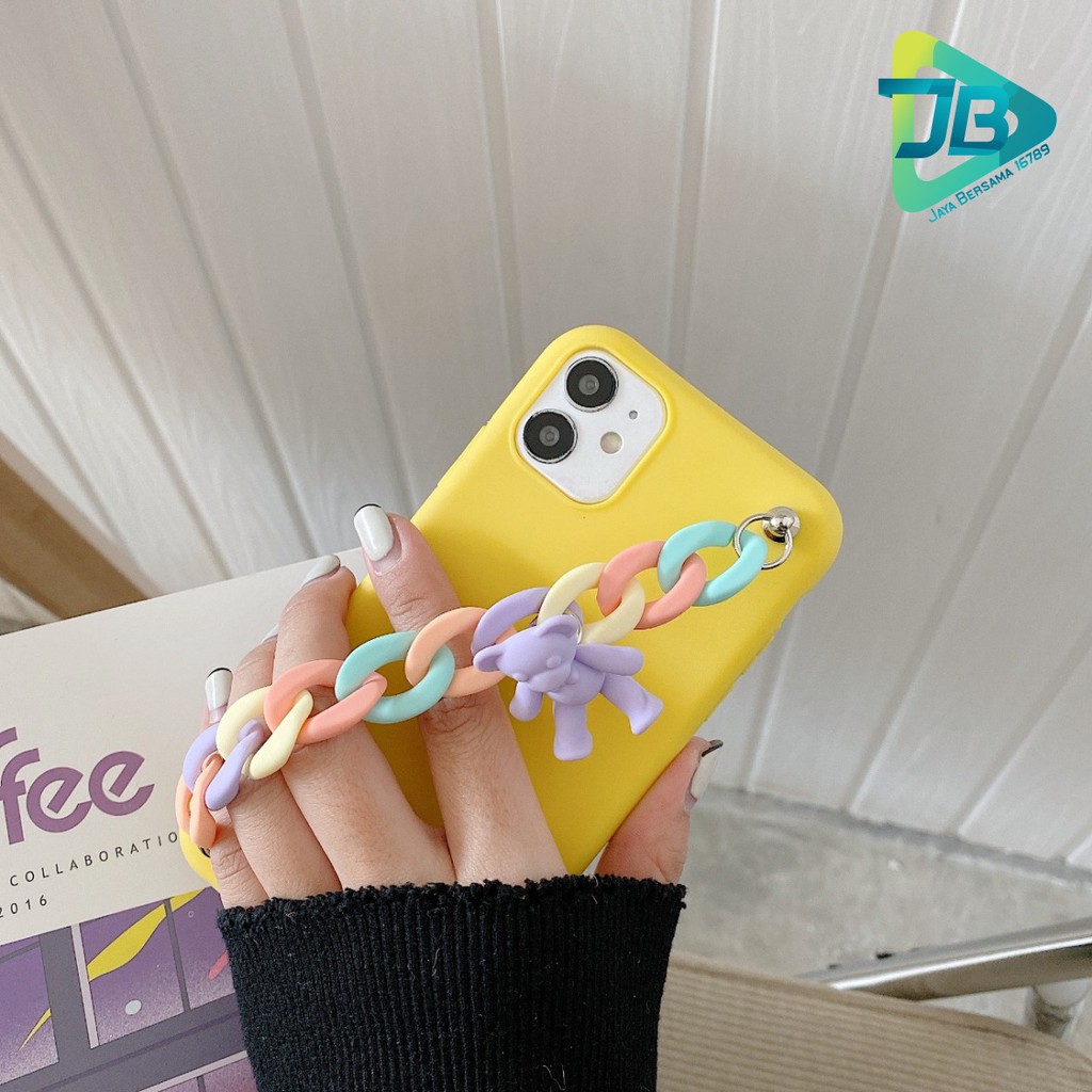 case softcase candy gelang rantai Iphone 5 6 7 8 6+ 7+ 8+ xr xs 11 12 mini pro max JB2557