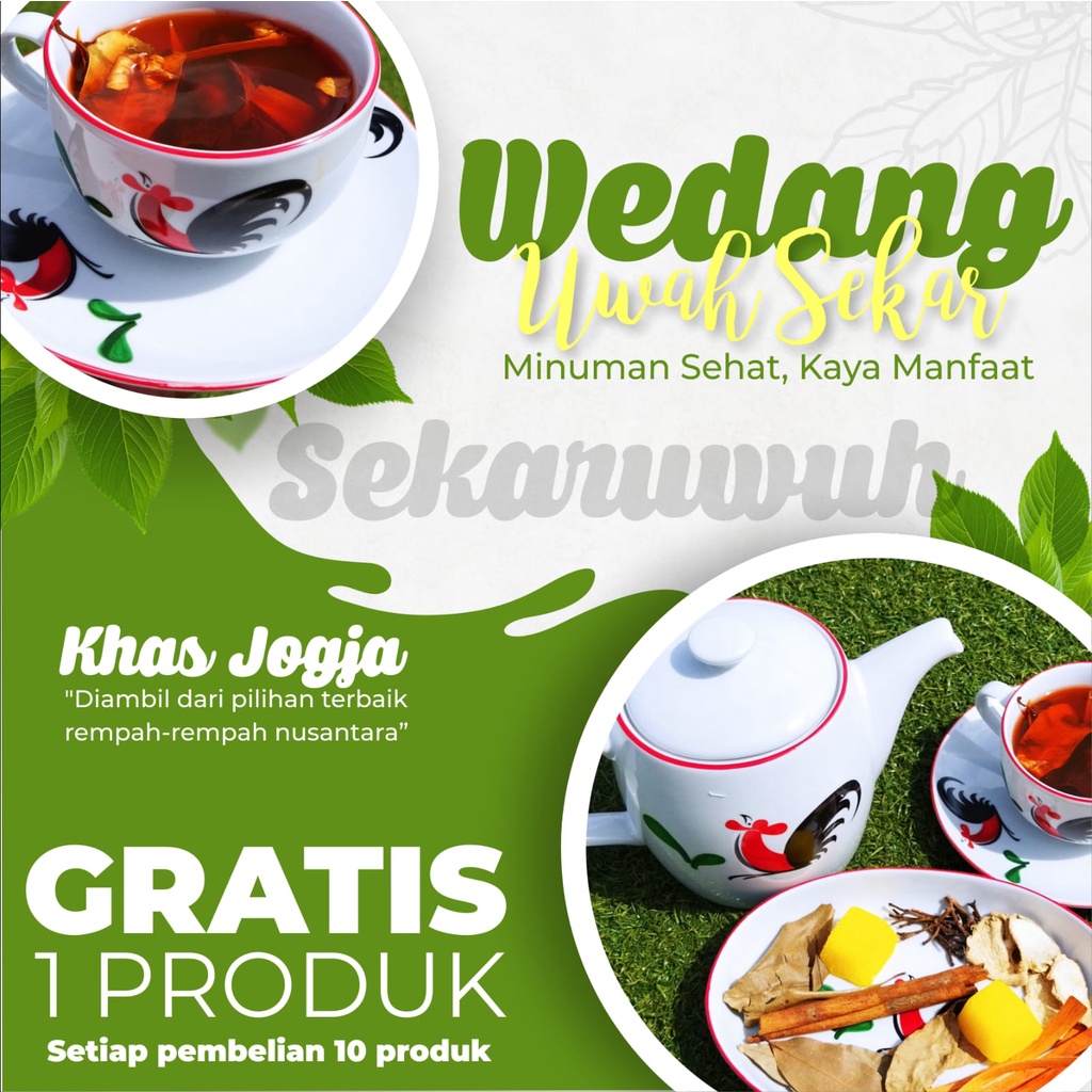 

Wedang Uwuh Komplit Rempah Herbal Tradisional Nusantara Khas Jogja