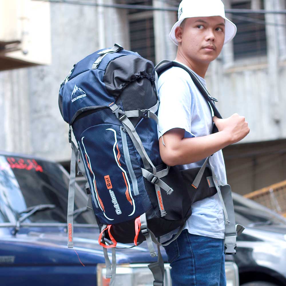 Justrue Lupus Tas Gunung 60 Liter Ransel Keril 60L Biru 123